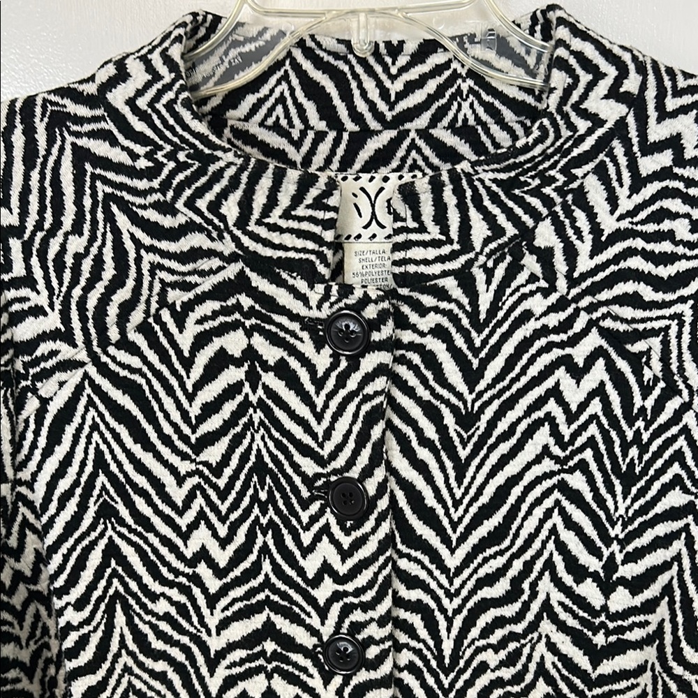 Zebra Print Women's Blazer, size L